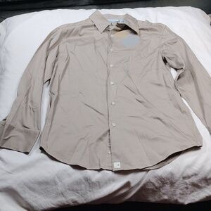 Gene Meyer men's long sleeved button down shirt size Large